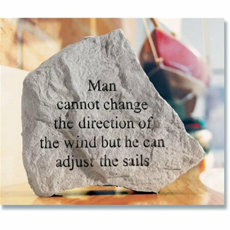 KAY BERRY Man Cannot Change The Direction Of The Wind - Garden Accent - 4.75 Inches x 4.5 Inches KA313539